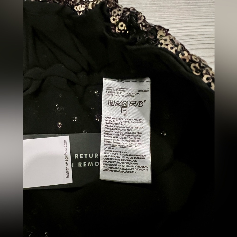 BNWT Banana Republic Women’s Black & Gold Sequin Lined Pants. XS. Holiday Party! - Picture 7 of 10